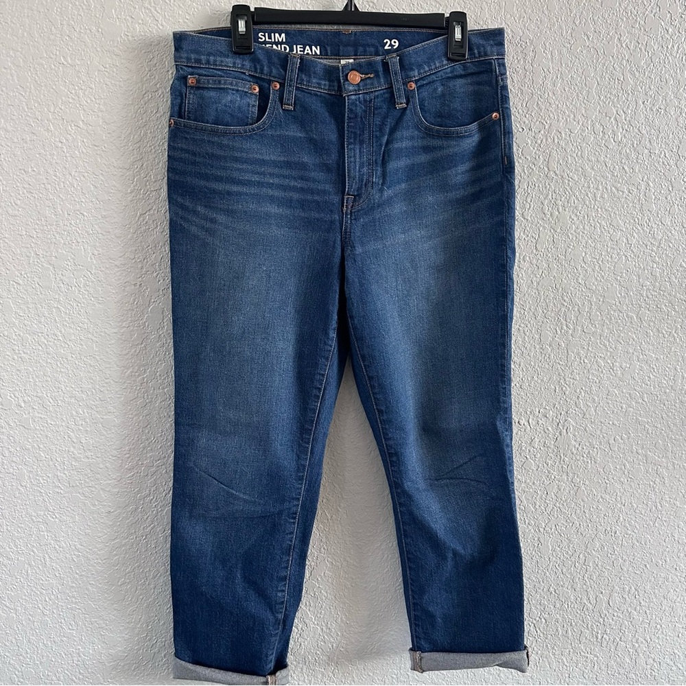 J.Crew Slim Boyfriend Jeans Womens Size 29 Medium Wash Stretch Denim - Picture 3 of 10